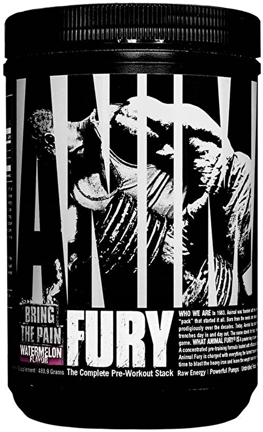 ANIMAL Fury Pre Workout Watermelon, Training Booster with BCAA, beta-Alanine, citrulline & 350 mg Caffeine