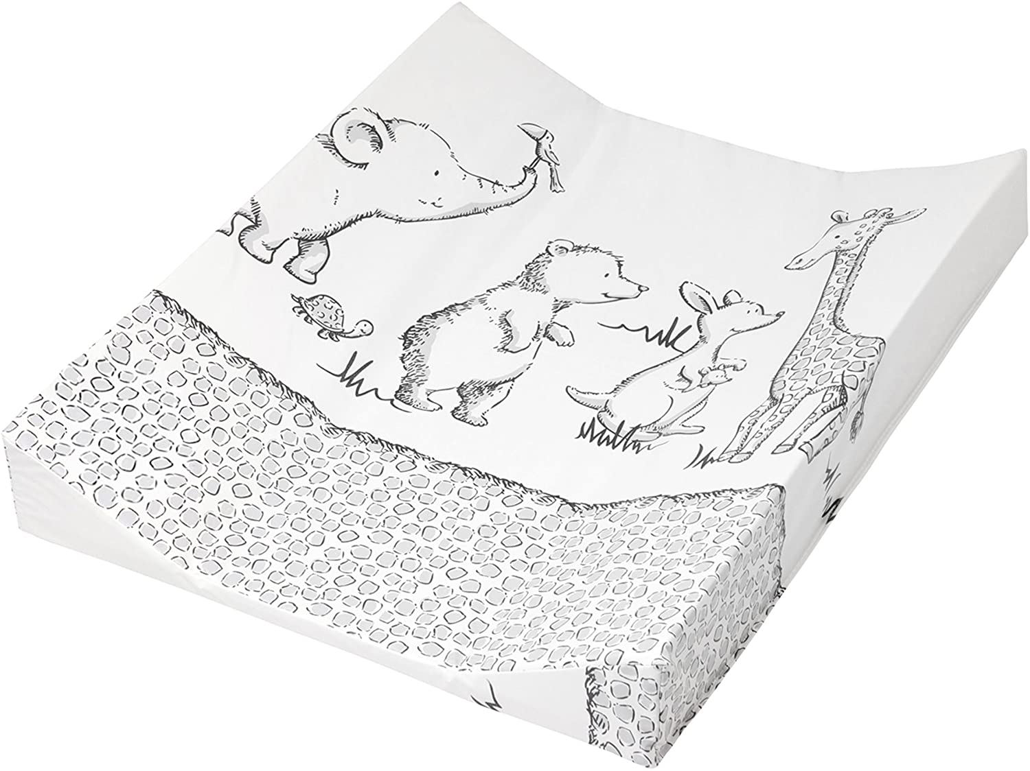 Double Wedge Baby Changing Mat, Size 50/65 cm (Various Designs), safari