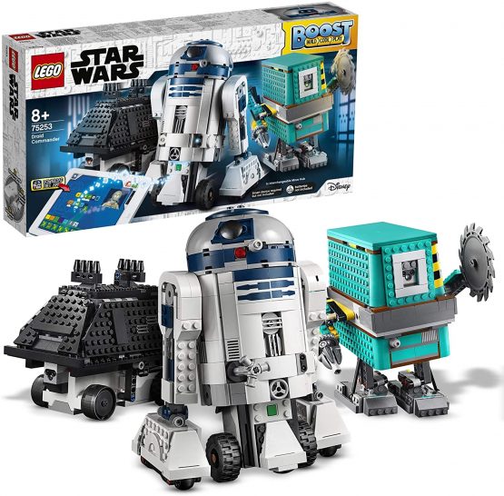 LEGO 75253 Star Wars BOOST Droid Commander 3 Robot Toys in 1 Set incl. R2-D2, App Controlled Programmable Interactive Robots, Robotics Coding Kits for Kids