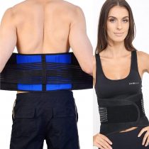 Body And Base Adjustable Neoprene Double Pull Lumbar Support Lower Back Belt Brace - Back Pain/Slipped Disc Pain Relief - 5 Sizes, X-Large 36-40 Inch (3X-Large (48-51 inches)