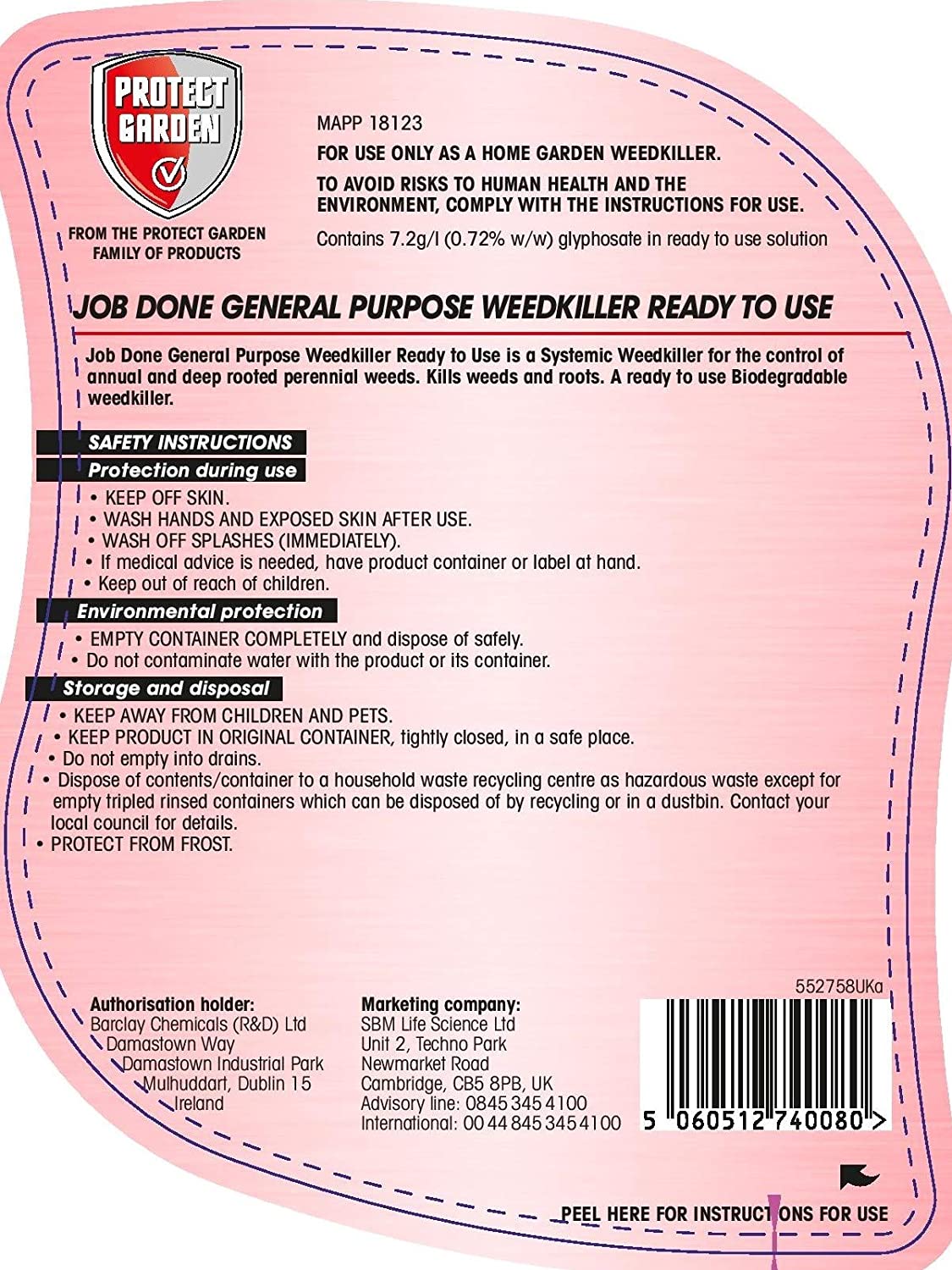 Job Done 86600006 General Purpose Weedkiller, Weedkiller for Broad Leaved Weeds & Grass, 1L, Ready-To-Use - Image 2