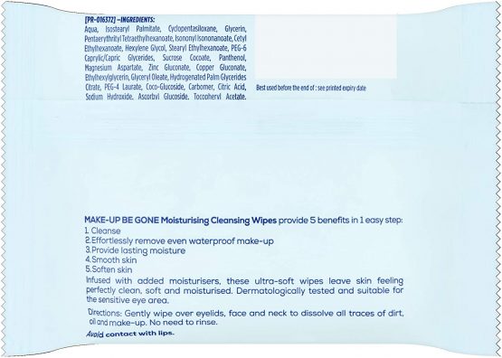 Johnson's Face Care Makeup Moisturising Wipes, Pack of 25 Wipes - Image 2