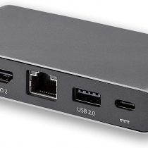 StarTech USB C Dock - 4K Dual Monitor HDMI Display - Mini Laptop Docking Station - 100W Power Delivery Passthrough - GbE, 2-Port USB-A Hub - USB Type-C Multiport Adapter - 3.3' Cable (DK30C2HAGPD)