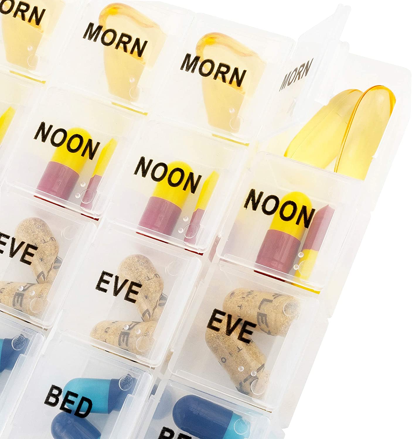 Easy Comforts 14 Day Pill Holder, Travel Case Medication Reminder