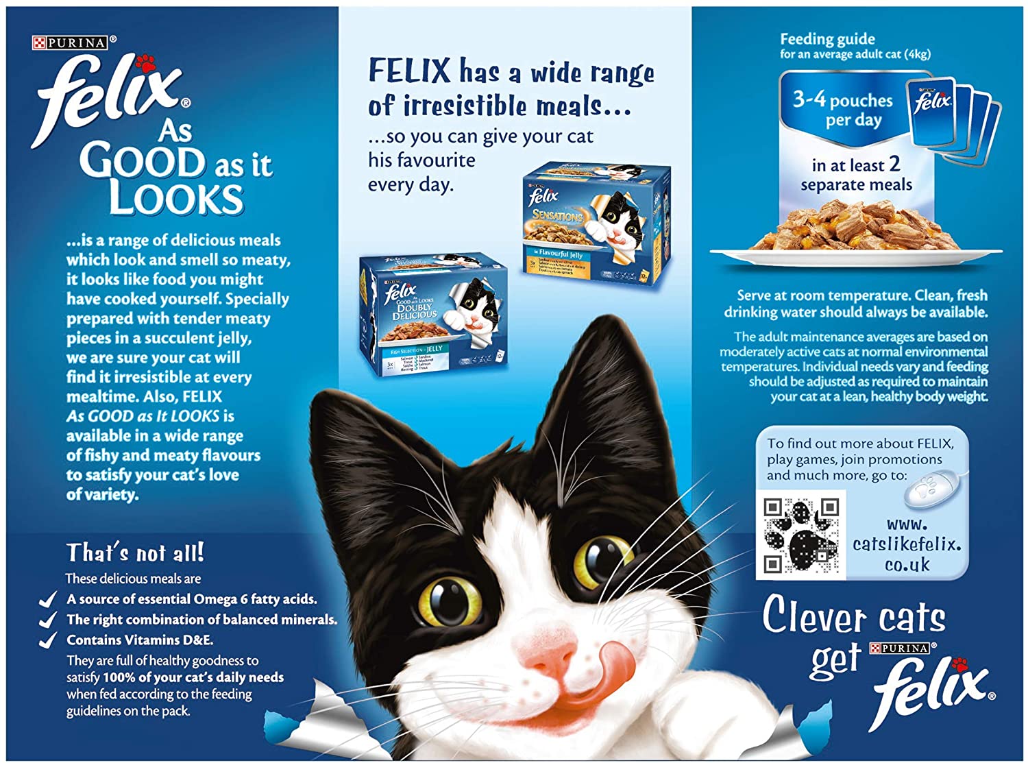 FELIX As Good As it Looks Favourites Selection Wet Cat Food 12x100g (Pack of 4), 48 Pouches, 1.2 kg (Pack of 4) - Image 2