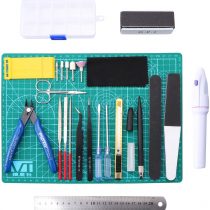 Aussel Gundam Model Tools Kit, Model Basic Tools Craft Set, Hobby Building Craft Set, for Basic Model Building Repairing and Fixing, 26 Pcs