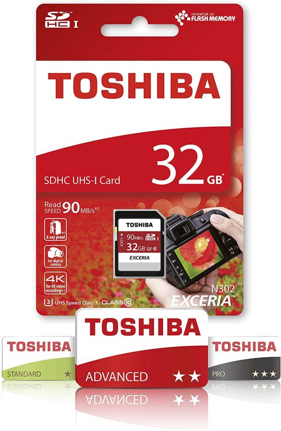 Kioxia Exceria N302 32GB SD Memory Card 90 MB/s 4K HD - THN-N302R0320E4 - Image 2