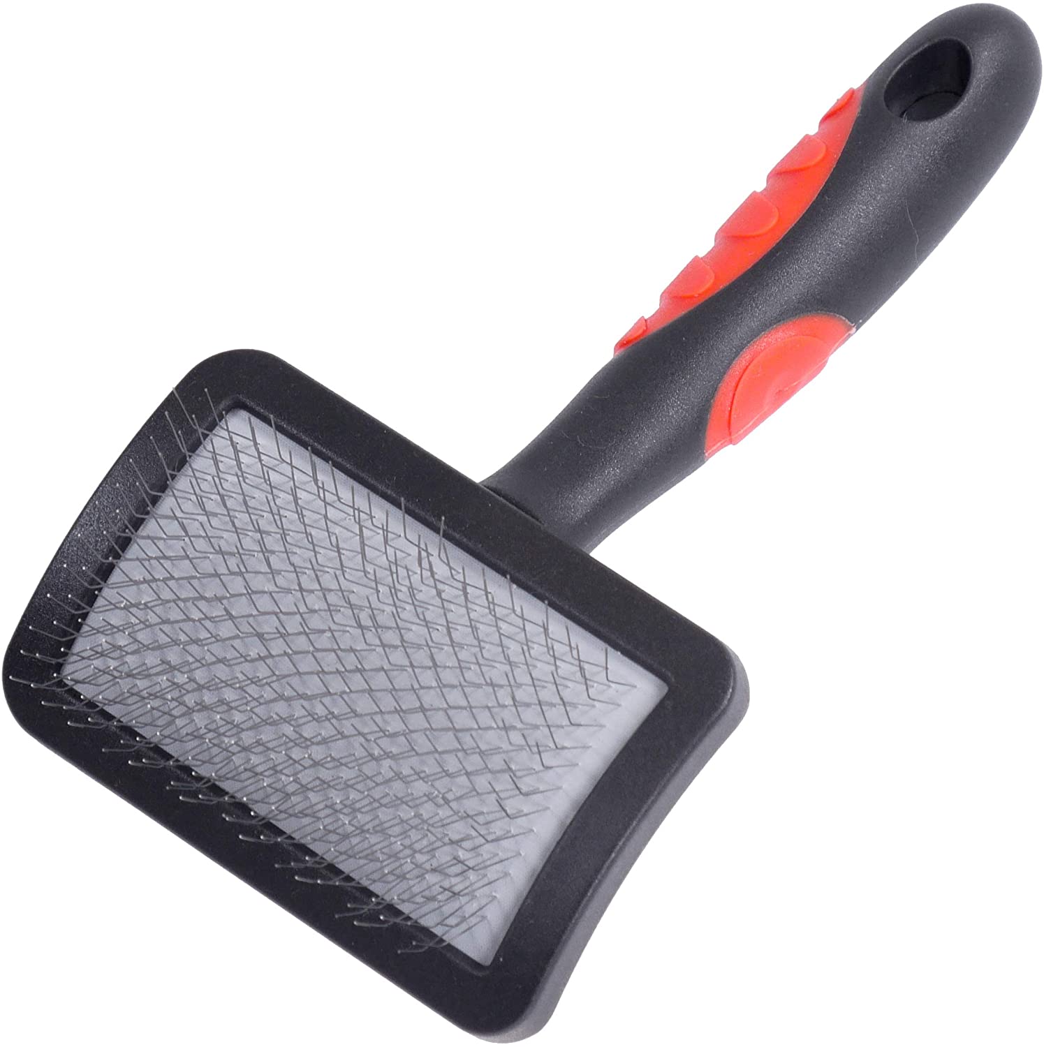 Rosewood Soft Protection Slicker Brush for Dogs Small, grey/orange - Image 2