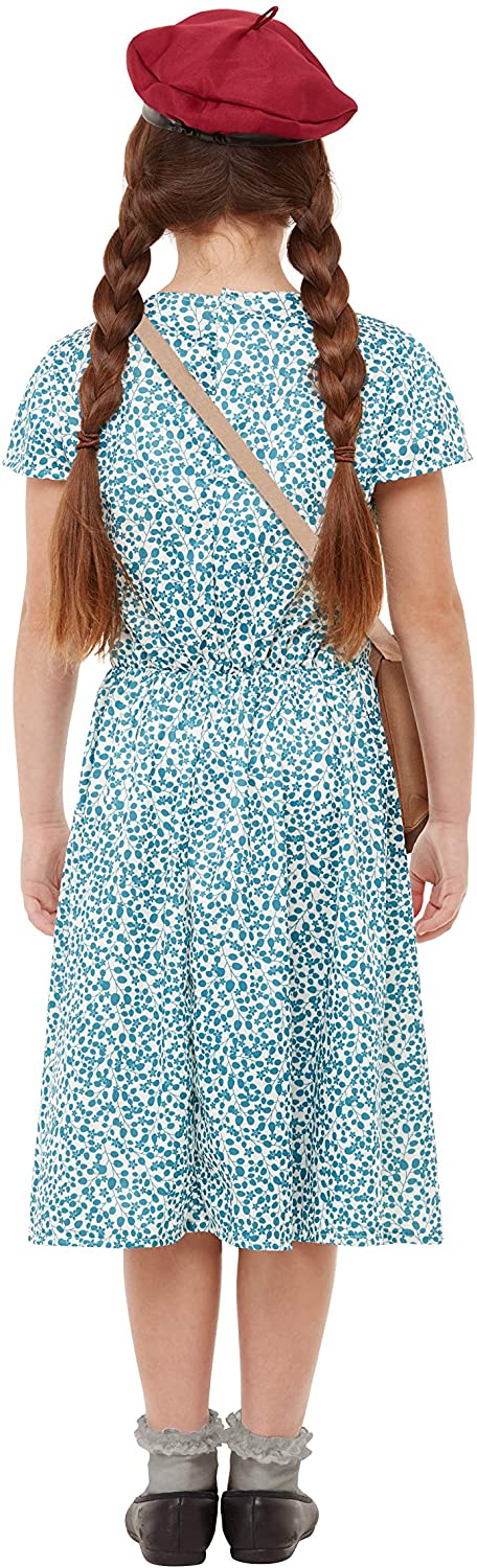 My Illusions Girls Evacuee Costume Large Blue, Large 10-12 Years - Image 3