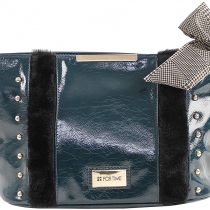For Time Women's Bolso Con Tachuelas Large Studded Shoulder Shopper Bag, 11x20x28 Centimeters (W x H x L)