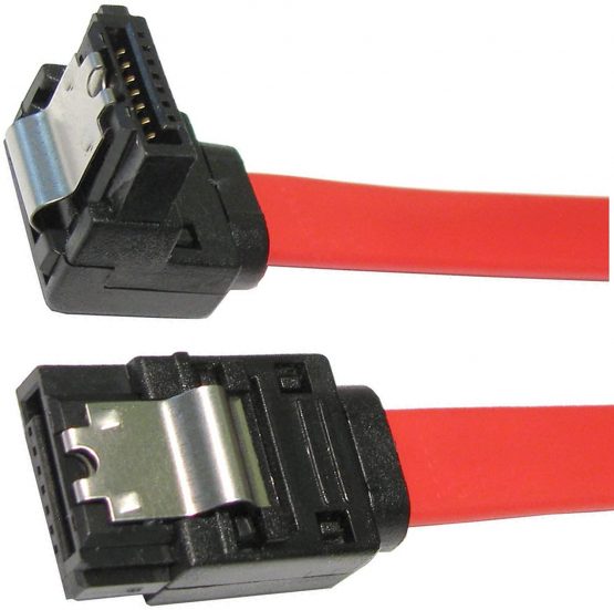 rhinocables SATA II Cables Serial ATA Hard Drive Data LOCKING Lead Right Angled or Straight Head - 45cm / 90cm Lengths (45cm, Right Angled to Straight Heads) - Image 3