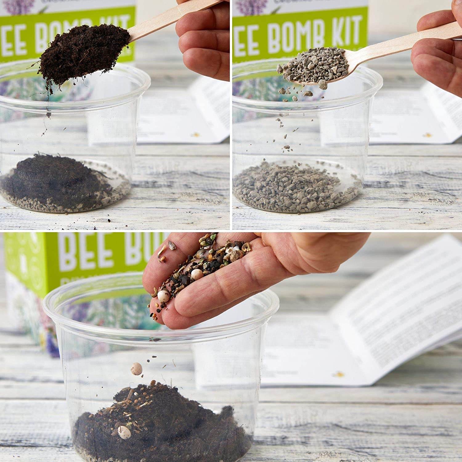 Wildflower Seed Bomb Kit Make Your Own Bee & Butterfly Friendly Bee