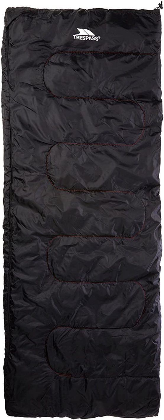 Trespass Mens & Ladies Envelope Unisex Three Season Sleeping Bag Two Way Zipper - Image 2