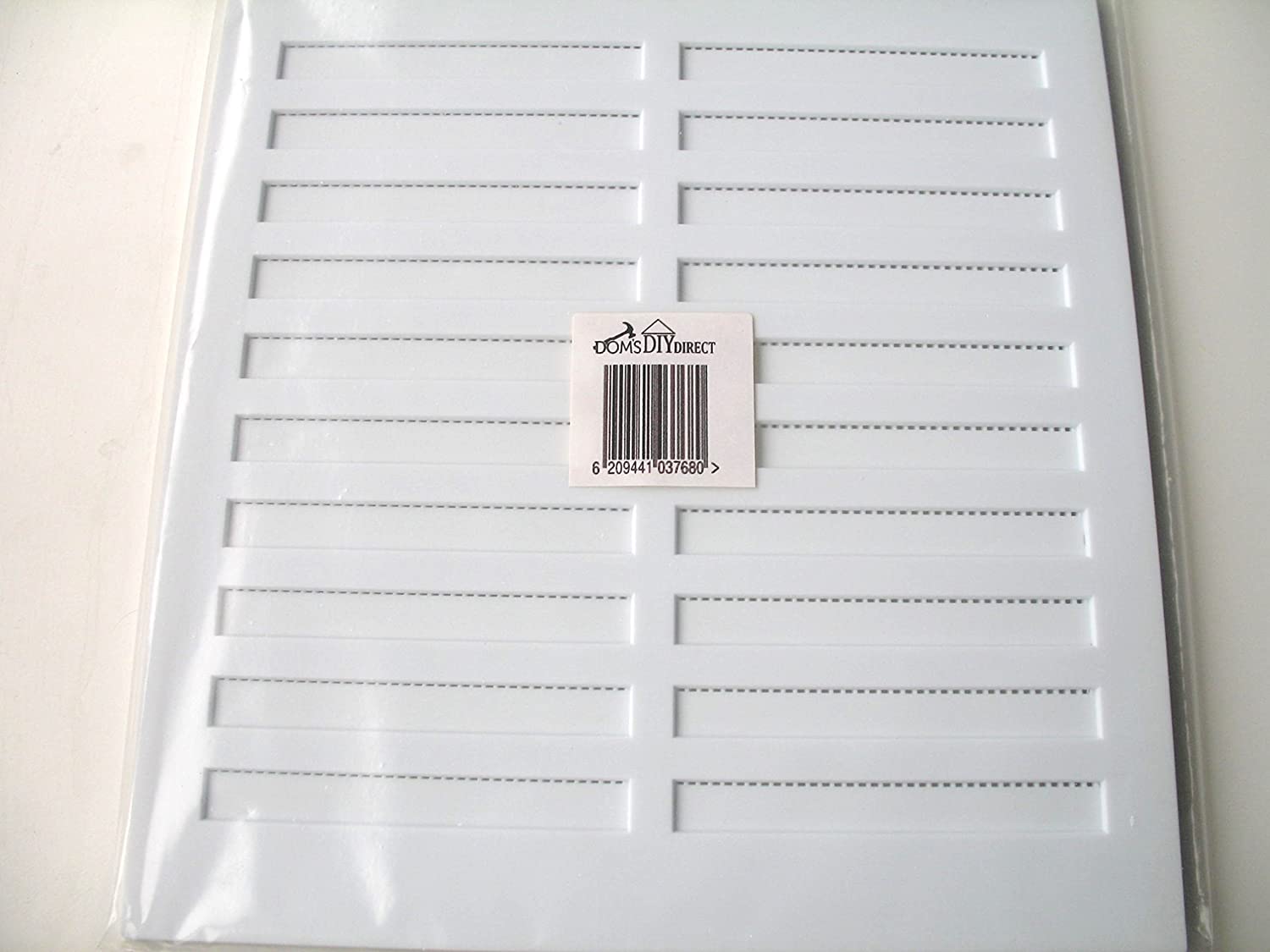DOM'S DIY DIRECT WHITE ADJUSTABLE HIT AND MISS LARGE AIR VENT 11.25 " X 10.5 " VENTILATOR COVER