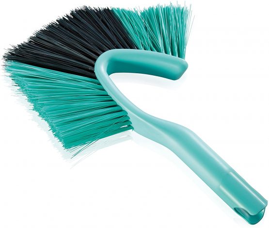 Leifheit Dusty Cobweb Duster, Small Cobweb Brush, Broom with Adjustable Angled Design for Cleaning Corners, Compatible with Leifheit Handles, Blue