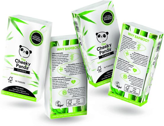The Cheeky Panda – Bamboo Pocket Tissues, Hypoallergenic, Eco-Friendly, Super Soft, Strong & Sustainable, 80 count - Image 3