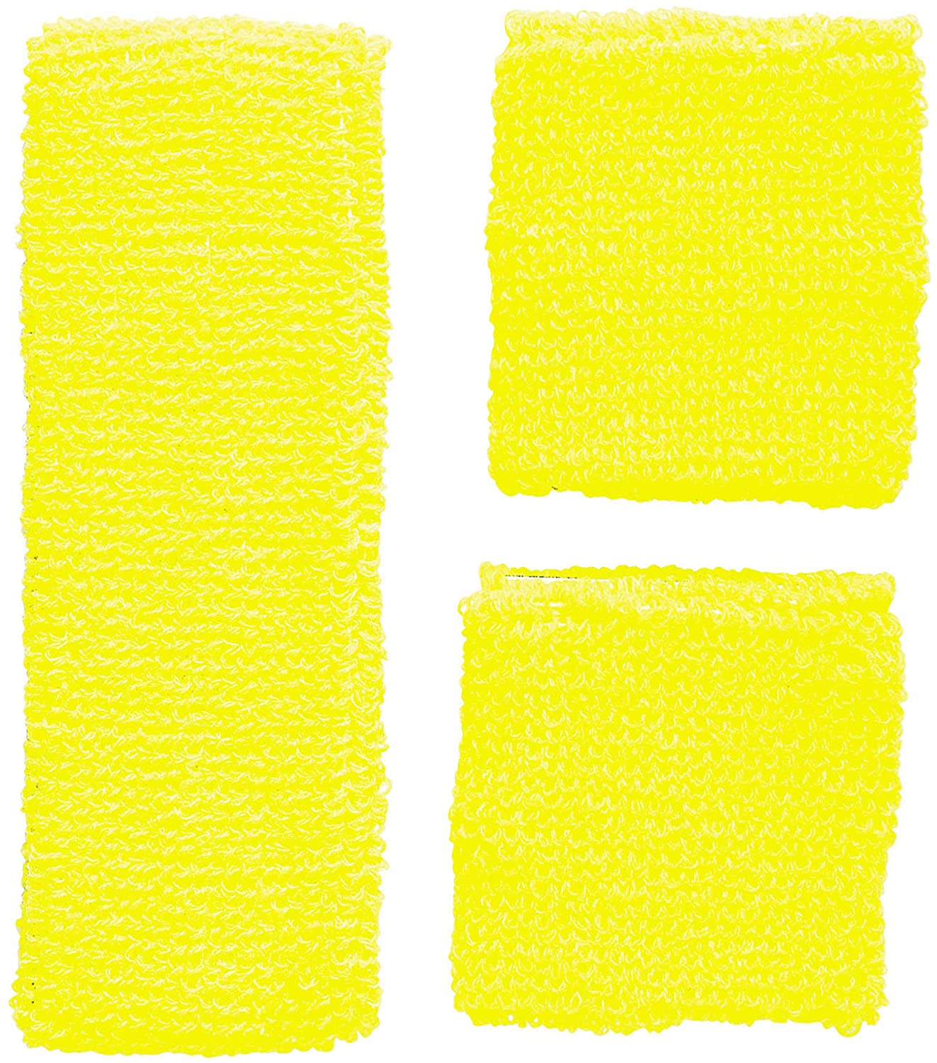 Widmann sweatbands, headband and 2 wristbands, Yellow