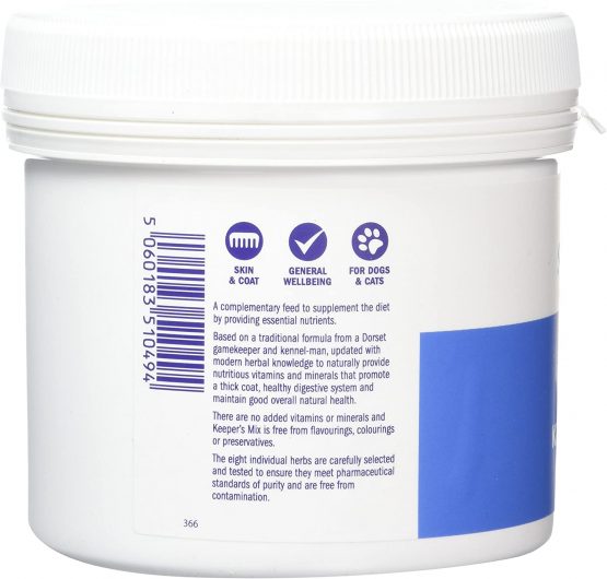 Dorwest Herbs Keepers Mix Powder for Dogs and Cats 500g - Perfect raw feeding supplement, 8 nutritious pure herbs for all round herbal health - Image 2