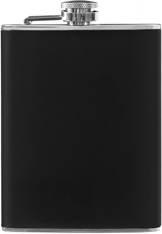 Premier Housewares 508255 Hip Flask - Black H14 x W10 x D3cm - Image 2