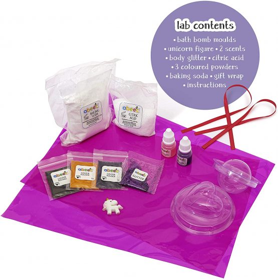 abeec Make Your Own Unicorn Bath Bomb - Bath Bomb Making Kit for Kids - Image 3