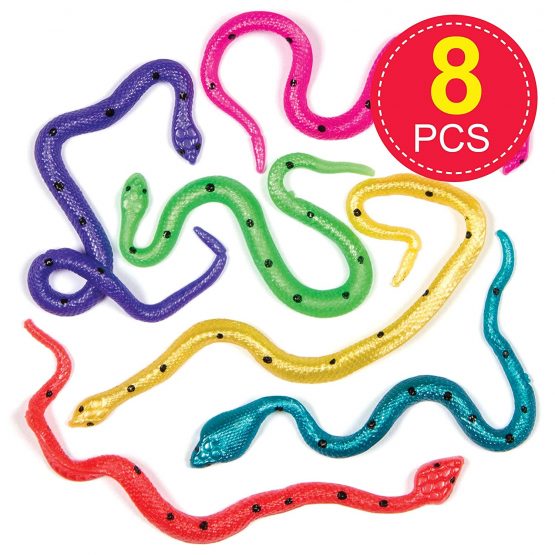 Baker Ross AG671 Stretchy Snakes (Pack of 8) - Image 3