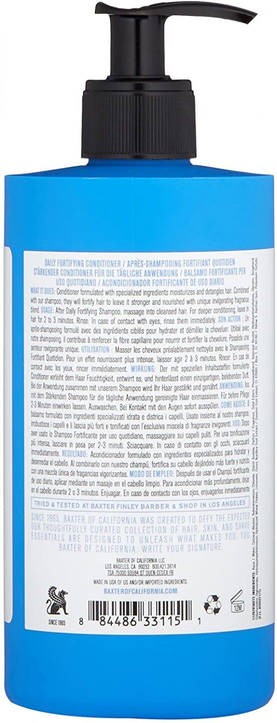 Baxter of California Daily Fortifying Conditioner - Strengthens Scalp & Shines Hair, 473ml - Image 2