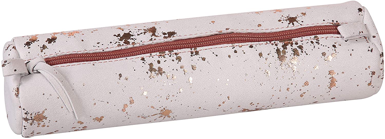 Clairefontaine Cosmicuir Pencil Cases, 22 cm, Brown (Rame), 22 centimeters