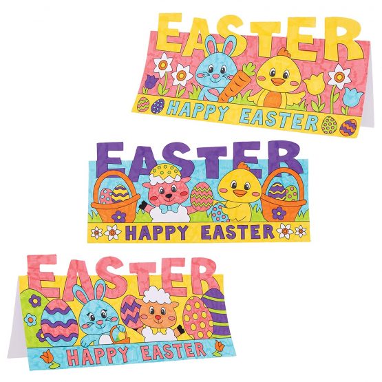 Baker Ross AT533 Easter Colour In Pop Up Cards - Pack of 10, Creative Art And Craft Supplies For Kids To Make And Decorate 10 - Image 3