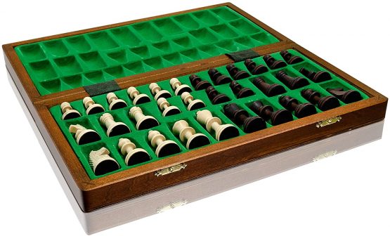 Beautiful MAGNETIC Wooden Chess Set, Chess Game with Magnetized Figures, Handcrafted Classic Game… (Tournament No.3 35cm) - Image 2
