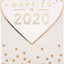 Married in 2020 Wedding Celebration Card from Hallmark - Die-Cut Design