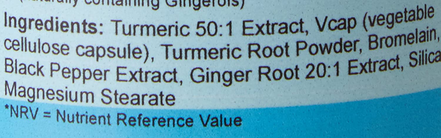 Bio Nutrition Turmeric Complex (Curcumin) : Joint & Digestive Health Supplement : 60 Vegi Capsules, 60 count (Pack of 1) - Image 4
