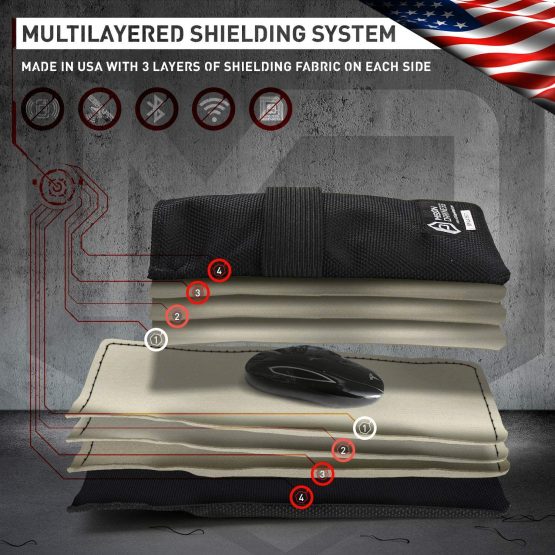 Mission Darkness Faraday Bag for Keyfobs (2 Pack) - RF Shielding Protective Case for Smart"Always On" Keys Fobs Transmitters Small Electronics Vehicle Security Anti-hacking Block Signal Relay - Image 4