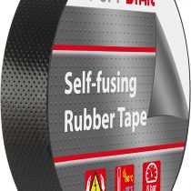 Poppstar 1x Self-fusing Universal Insulating Tape, Sealing Tape, LxWxH 5m x 50mm x 0.76mm, Black