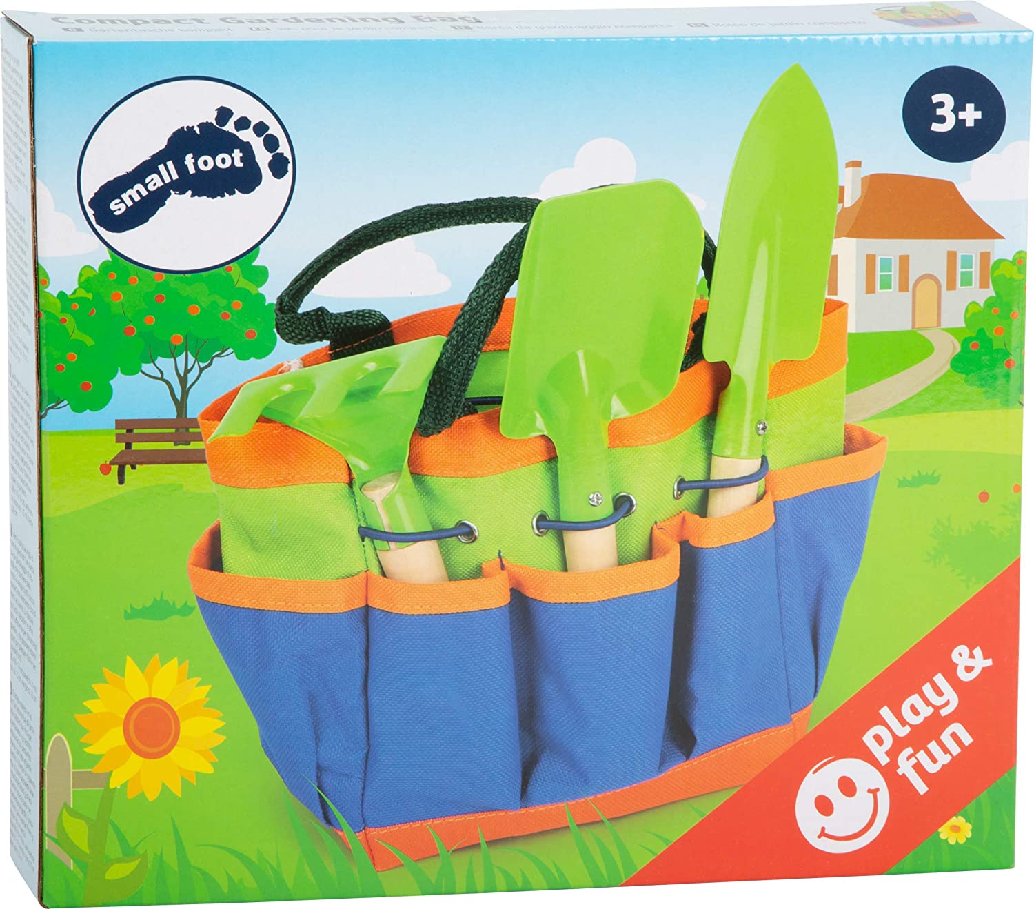 Small Foot Wooden and Metal Garden Bag with 3 Garden Tools, Garden Toy for Children from 3 Years, 12015 Toy, Multicoloured - Image 3