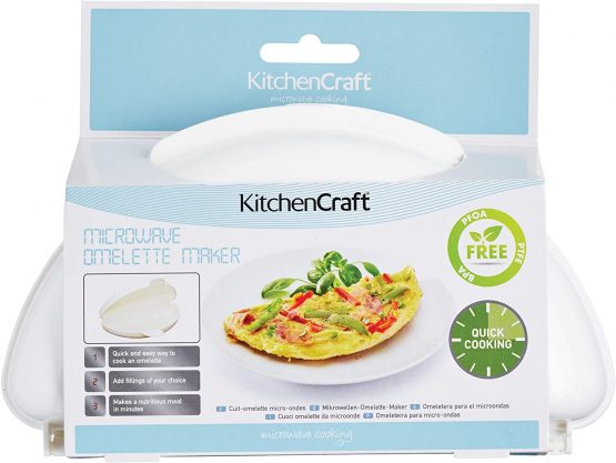 KitchenCraft Microwave Omelette Maker, Plastic, 21 x 15 cm - Image 2