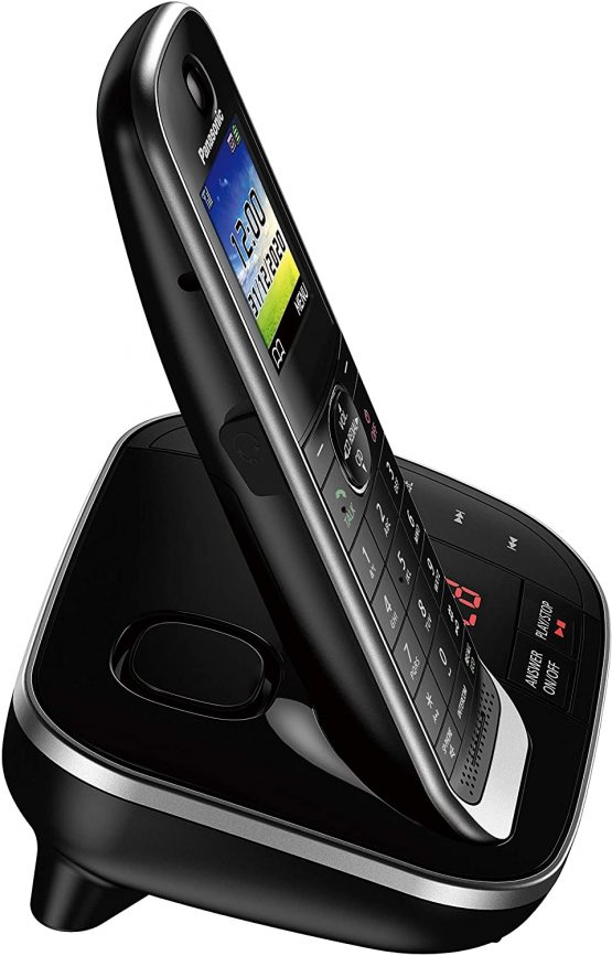 Panasonic KX-TGJ322EB Twin Handset Cordless Home Phone with Nuisance Call Blocker and LCD Colour Display - Black - Image 4