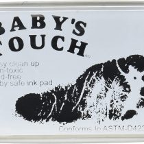 Baby's Touch Baby Safe Reusable Hand & Foot Print Ink Pads - BLACK