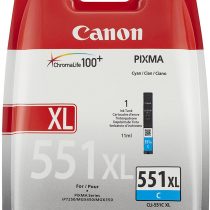 Canon CLI-551C XL C Ink Cartridge in Blister Packaging with Security Cyan