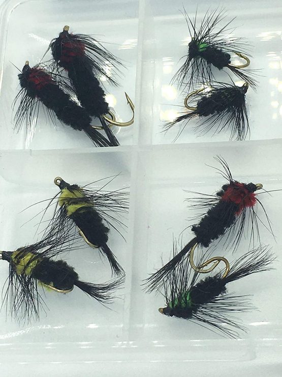 BestCity Fly Fishing Montana Selection, pack of 16 flies in sizes 8-12 Trout flies - Image 2
