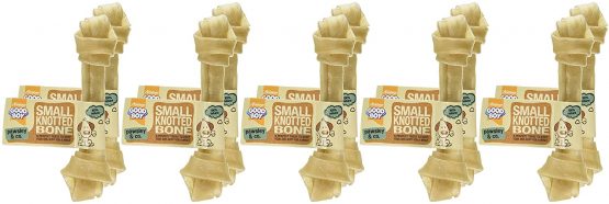 Good Boy - Small Rawhide Knotted Bones - Dog Chews - Made From 100 Percent Natural Hide - Pack of 10 - Dog Treats Natural - Image 3
