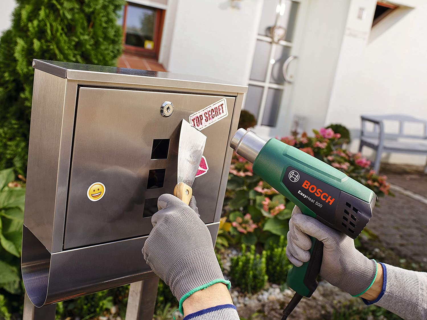 Bosch Heat Gun EasyHeat 500 (1600 W, in Carton Packaging), Design 2019 | Pale Green, EasyHeat 500 | in carton - Image 4
