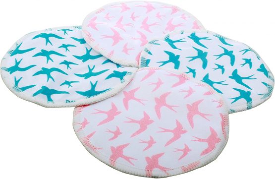 Ana Wiz Washable Bamboo Breast Pads (Pack of 4, Mixed Pack)