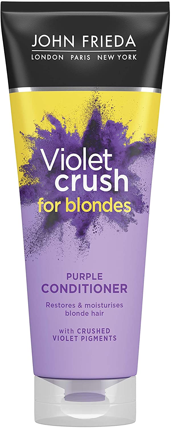 John Frieda Violet Crush for Blondes Toning Conditioner for Blonde Hair Purple Conditioner for Blondes 250 ml