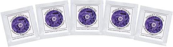 Yogurt Starter Cultures - Pack of 5 Freeze-Dried Culture Sachets for Authentic Bulgarian Yogurt(5 sachets)