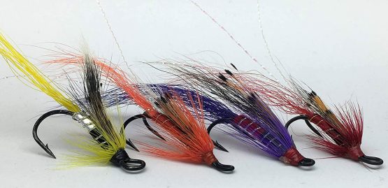 BestCity Fly Fishing Salmon Flies Ally's Set Double Hooks sizes 6-12 pack of 16 flies - Image 2