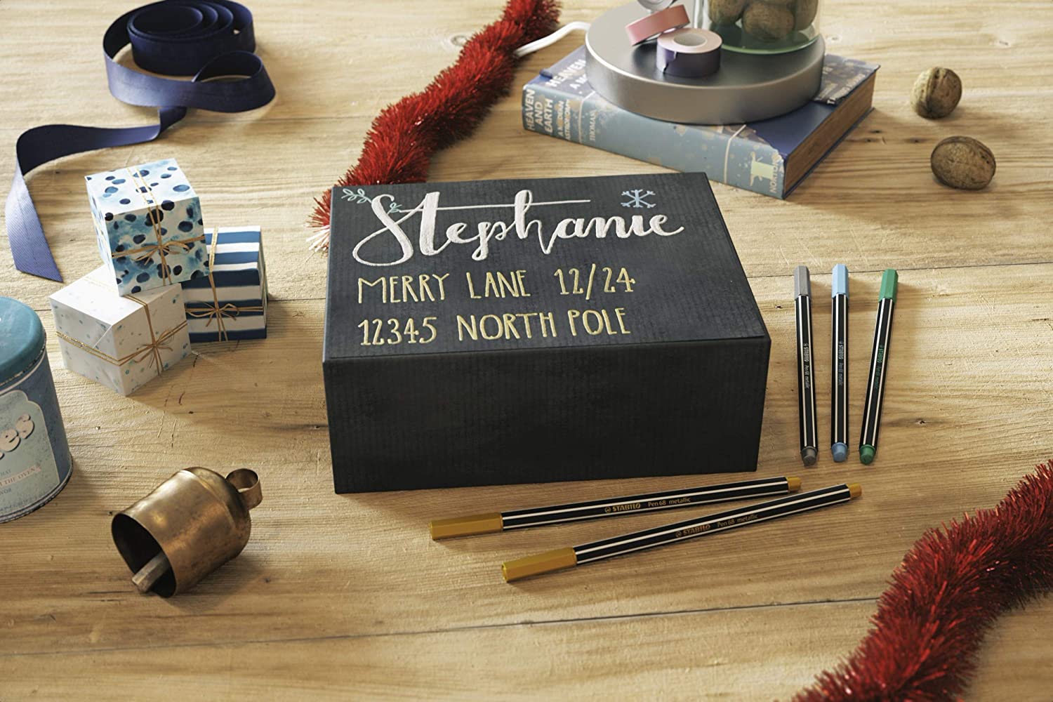 STABILO Metallic Premium Felt Tip Pen Pen 68 metallic - Pack of 10 - gold, 1 count (Pack of 10) - Image 2