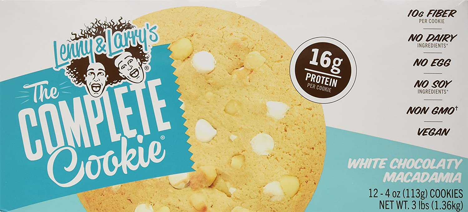 Lenny & Larry's The Complete Cookie, White Chocolate Macadamia, 14g Plant Protein, Vegan, Non-GMO, 113g. Cookie (Pack Of 12) - Image 3