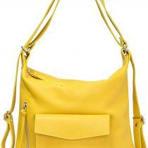 AMBRA Moda Italian 2 in 1 women's backpack, real leather city backpack casual backpack, shoulder bag GL016