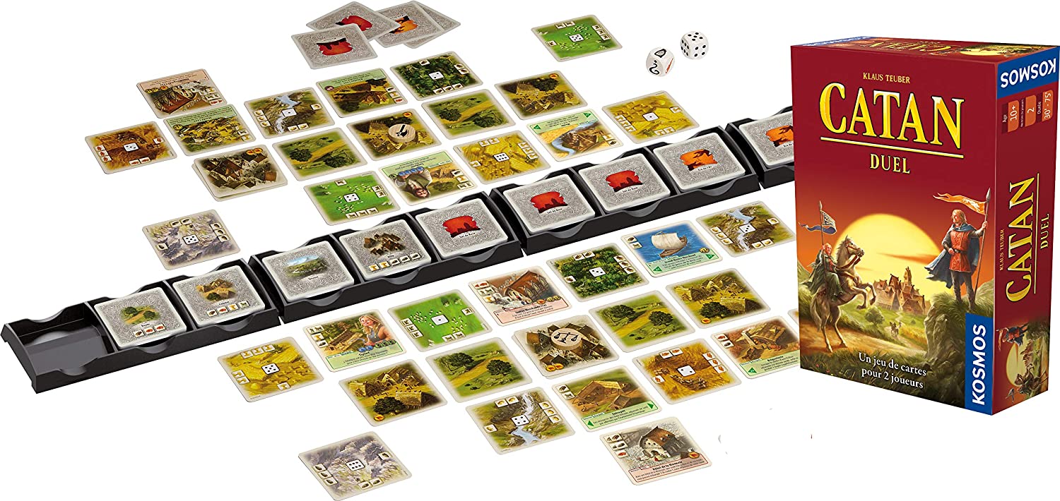 Catan Duel - Asmodee - Board Game - Strategy Game - 2 Players. Language(French), Jeu Famille, 19 cm x 6.9 cm x 27.8 cm - Image 2