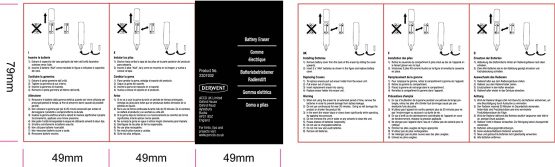 Derwent Battery Operated Eraser Pen, Includes 8 Replacement Erasers, Suitable For Graphite, Coloured & Pastel Pencils, Professional Quality, 2301931 - Image 4